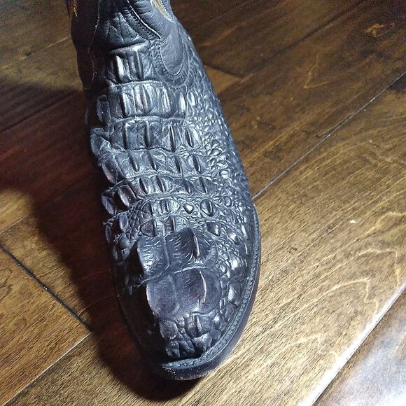Exotic Alligator Cowboy Boots Western Leather Detailed Stitching Size? - Picture 9 of 9
